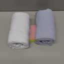 2-Pack Mini Crib Sheets Fitted - 38x26 Pack N Play Sheets for Pack and Play Mattress, Organic Cotton, Soft & Breathable Playard Bedding, Neutral Mini Toddler Bed Cover for Boys, Girls (Blue Flax)