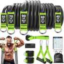 Resistance Bands, Heavy Duty Exercise Bands for Working Out, Workout Bands with Handles, Stretch Band for Men, Fitness Bands for Home Workouts, Muscle Training, Strength, Slim, Yoga, 310LBS