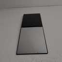 OLIBUY 3 Way Mirror for Hair Cutting, Three Way Mirror for Shaver and Makeup, Height Adjustable with Two Hold Nails, 360 Viewing Angle, Clear Anti-Fog HD Glass (Black Without Led)