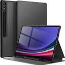 JETech Case for Samsung Galaxy Tab S10 Ultra/Tab S9 Ultra 14.6-Inch with S Pen Holder, Slim Folio Stand Protective Tablet Cover, Multi-Angle Viewing (Black)