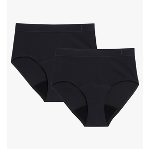 Thinx for All Hi-Waist Period Underwear, Holds 12 Tampons*, Leakproof, Odor Control, 2-Pack Reusable 2XL