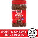 Milk-Bone Soft & Chewy Dog Treats, Made with Real Beef & Filet Mignon, 25 Ounce Canister (EXP 05/29/26)
