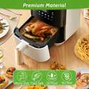 360 Pcs 8 Square Unbleached Heavy Duty Air Fryer Paper Liners Disposable, Non-Stick & Non-Leak Parchment Paper Liners for Airfryer Basket, Deep Fryer Parts & Accessories
