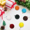 Velvet Ball Ornaments Christmas Balls Red 6 PCS 2.36-Inch Xmas Tree Ball Ornaments for Party Christmas Tree Decor Baby Shower First Xmas Decorations