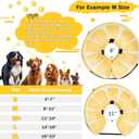 Inflatable Dog Cone Collar for Large Medium Small Dogs, Soft Adjustable Recovery Cone for Dogs Cats,Dog Neck Donut Alternative After Surgery Lemon,Small