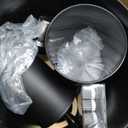 Hommtina Bamboo Bathroom Accessory Set, 6 Pcs bathroom essential Includes Toothbrush Cup, Toothbrush Holder, Soap Dispenser, Soap Dish, Toilet Brush with Holder, Trash Can, with 3 Toothbrushes (Black)