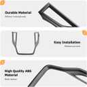 INTGET Matte Black Center Console Navigation Screen Panel Cover for 2020-2025 Subaru Outback/Legacy Accessories GPS Screen Cover Display Trim Cover Decoration Cover
