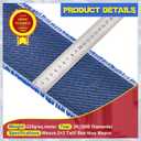 Jecery 9.84 ft x 3.94" Carbon Fiber Fabric Roll Pure Fabric Carbon Fiber Sheet 2 x 2 Twill Weave 3k/220g for Cars for Structural Reinforcement on Concrete Walls, Basements, Boats(Blue)