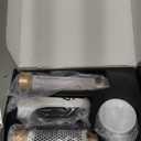 5 in 1 Blow Dryer Brush, Upgrade Hair Dryer Brush Air Curler Air Curling Wrap Styler, Detachable Hot Air Brush Negative Ion Curling Brush Iron, Hair Styling Tools for Drying Curling Straightening (White Gold)