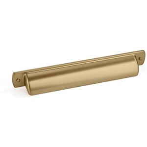 khtumeware 10 Pack 5"(128mm) Champagne Bronze Drawer Pulls Cabinet Bin Cup Pulls Kitchen Hardware Satin Brass Cabinet Handles Drawer Handles Knobs