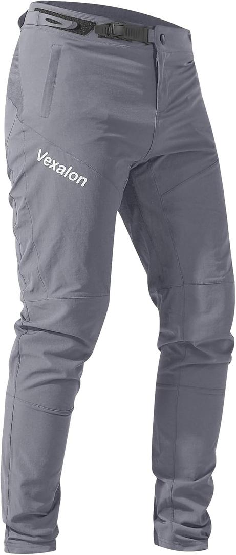 Mountain Bike PantsBMX Riding Pants for Mens, Quick-Dry Lightweight Breathable Cycling Bicycle Downhill Bike Pants (38, Grey)