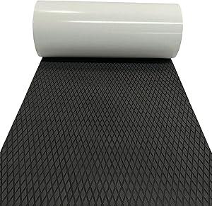 Boat Flooring Mat EVA Foam Boat Decking Marine Carpet Faux Teak Sea Decking Sheet Non-Slip Self-Adhesive Flooring Material for Boats Pontoon Yacht Surfboard Swim Platform RV Floor 94.5''x 23.6''