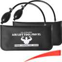 Air Wedge Bag 2pcs, Inflatable Air Shim with Pry Bars, Commercial Grade Air Wedge Pump Kit
