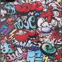 for Apple iPad Pro 11 1st 2nd 3rd 4th Generation(2018 2020 2021 2022 Release) Tablet Cover, Folio Stand Lightweight Leather Case for iPad Pro 11" Gen 2nd 3rd 4th (TPU-Graffiti)