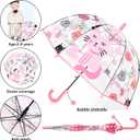 Kids Umbrella Clear Bubble Umbrellas for Rain,Safety Dome Windproof Umbrella for Kid Girls and Boys