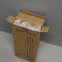 12 Pack White Taper Candles 10 inch - Taper Candles Dripless, Smokeless, Unscented - 8 Hours Long Burning - Hand Poured Tall Candlesticks - Perfect for Home Decor, Weddings, and Special Occasions