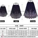 Cloak with Hood Men Renaissance Velvet Cape with Flowers and Plants Halloween Sorcerer Vampire Cosplay Witch Cloak (Black, L)