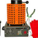 3 kg 2100F Smart Electric Melting Furnace  1800 W 110 V with Graphite Crucible  Cast & Refine Gold, Silver, Copper, Aluminum in Minutes  Jewelry & Hobby Foundry Kit 2026 Upgrade