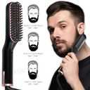 Mini Anti-Scald Beard Straightener Comb for Men with Auto-Shutoff | 3ulti-Function Hair Styler