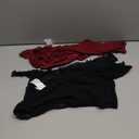 Women's 2 Packs Sheer Mesh Tube Top Drawstring Asymmetrical Hem Lettuce Trim Strapless Tops L