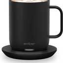 Ember Temperature Control Smart Mug 2, 10 Oz, App-Controlled Heated Coffee Mug with 80 Min Battery Life and Improved Design, Black