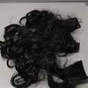 Natural Black Clip in Hair Extensions for Women, Long Wavy Synthetic Hair Naturaliy Soft Thick Hairpieces for Wedding, Curly Hair Extensions Clip ins(20Inch, 3Pcs)
