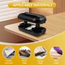 Edge Banding Trimmer with [Tungsten Carbide Blades] & ABS Body, Pneumatic Edge Banding Cutter for Laminate, Melamine, Wood, PVC, Veneer - Double Edge Operation (Black)