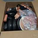 newyoo Toddler Tricycle with Push Handle for 1-3 Year Old, Toddler Bike, Birthday Gift and Toy for Boys and Girls, 5 in 1 Kids Trike, Balance Bike with Backrest and Safety Belt, Khaki, TR007