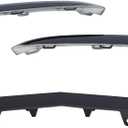 3PCS Front Bumper Cover Lower Trim Molding A2128852674 A2128852774 A2128852874 Compatible with Mercedes Benz E-Class W212 E250 E350 E400 E500 E550 2014-2016,Bumper Guard Grille Black (Black)