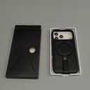 for iPhone 17 Pro Max Case Leather | iPhone 17 Pro Max Leather Case with Stand | Compatible with MagSafe with Magnetic Ring Grip Holder (Black, IP17 Pro Max-6.9inch)