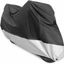 Motorcycle Covers, Outdoor Waterproof Motorbike Covers with Lock-Holes & Storage Bag, Fits up to 96.5" Motorcycles