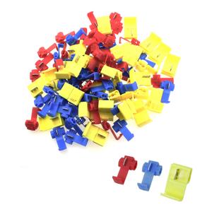 Maxmoral 90PCS 27x20mm Quick Splice Wire Terminal Cold Press Insulated Spring Lock Wire Crimp Connector Wire Fusion Splicer Connector for Wire Connection