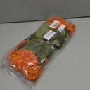 6 Bundles Silk Geraniums Artificial Flowers for Outdoors, UV Resistant Faux Plants Realistic for Garden Patio Porch Window Box Home Indoor Outdoor Decor (6, Orange-red)