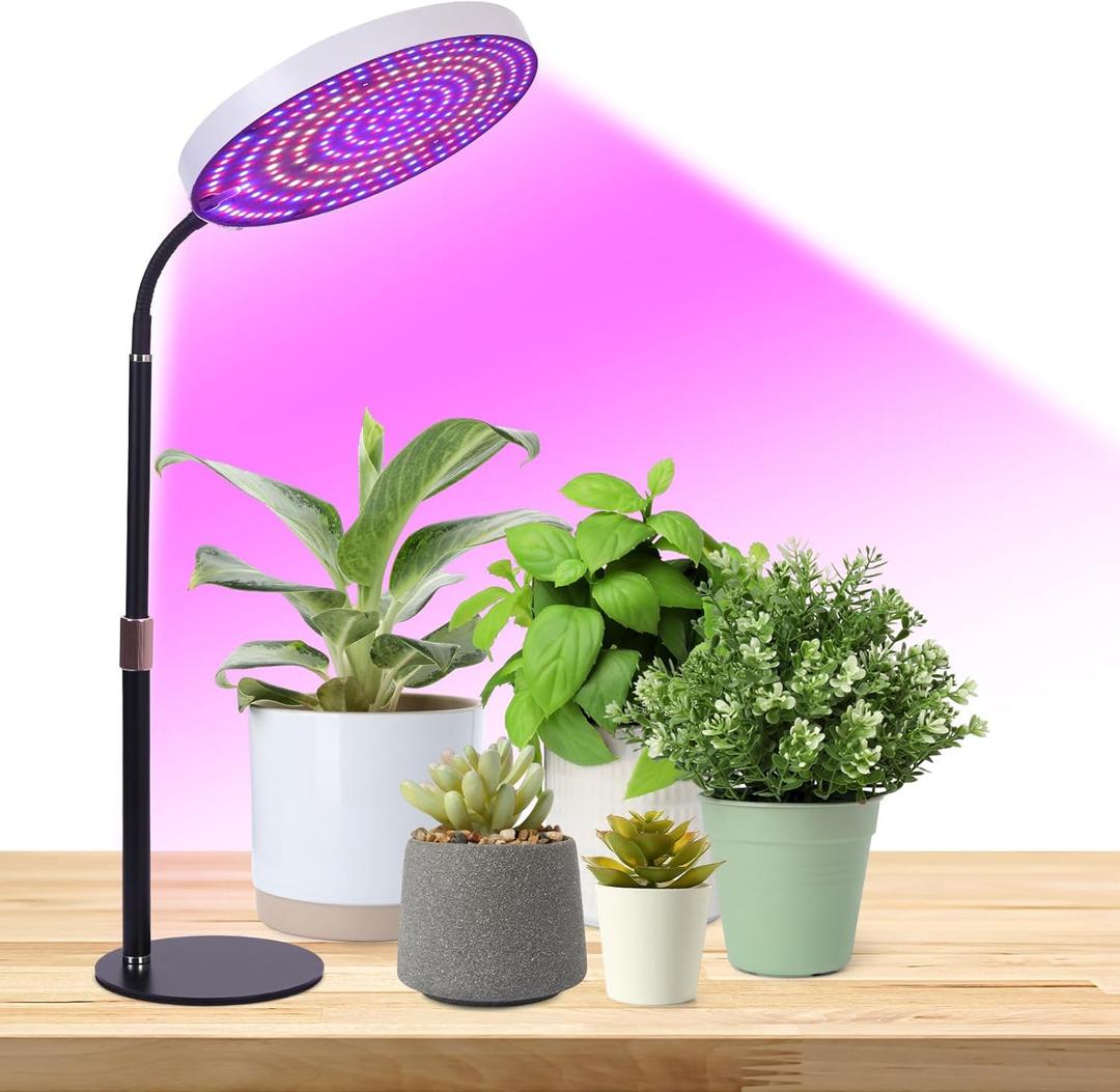 Desk Grow Light, 288 LEDs Red Blue White Full Spectrum Plant Light for Indoor Plants,3490 Lumen Indoor Grow Lamp,3 Modes for Plants Greenhouse Veg Bloom Light (15.8 inches)