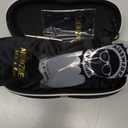 Aisswzber Mens Sports Polarized Sunglasses Driving Metal Frame UV Protection Sunglasses For Men 8177 (Silver & black)