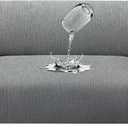 Waterproof Stretch Loveseat Cover - Non-Slip Sofa Slipcover with Elastic Bottom, Washable Leakproof Furniture Protector for Kids, Pets (Loveseat, Light Gray)