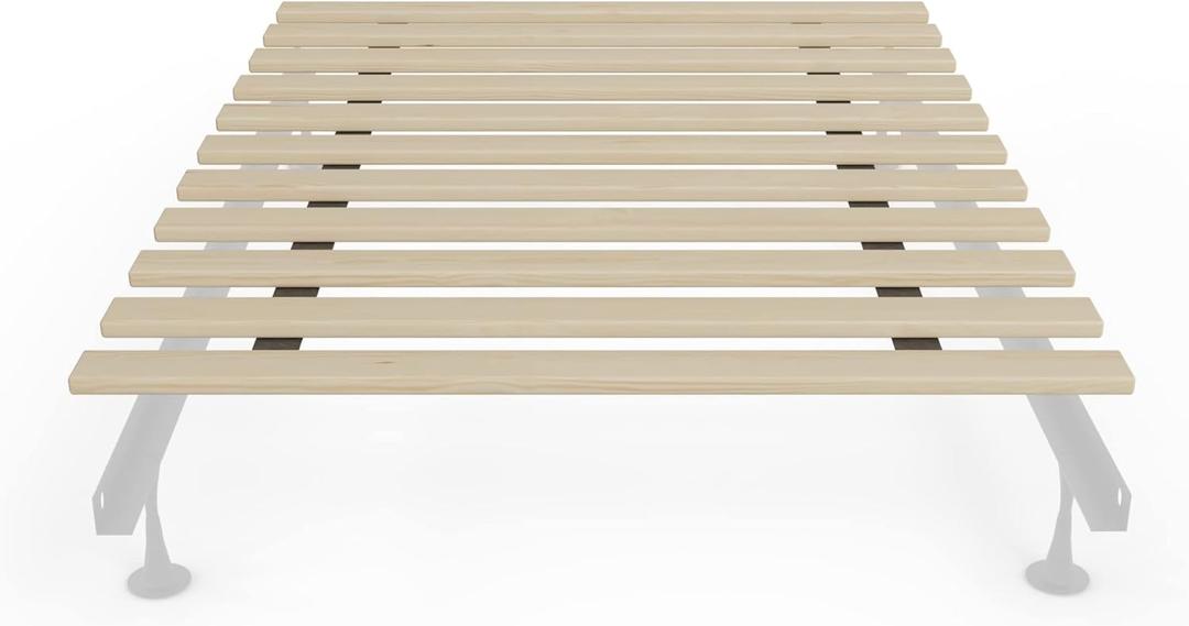 Greaton, 1-Inch Extra Heavy Duty Horizontal Wooden Bunkie Board/Bed Slats, Full(54"), Beige