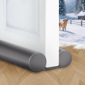 MAXTID Large Door Draft Blocker 36" Grey Bottom Door Draft Stoppers for Bottom Weather Stripping Shower Door Seal Strip Under Gap Filler Doors Sweep Interior Doors (Gray)