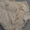 H.VERSAILTEX Rich Velvet Stretch 2 Piece Cover Chair Slipcover Sofa Cover Furniture Protector Couch Soft with Elastic Bottom Chair Couch Cover Width Up to 49 Inch (Chair, Cream)