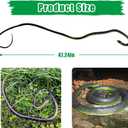 Realistic Fake Rubber Snake,Garden Lifelike Snake to Keep Birds Away Scare Squirrels, Prank Fake Snake