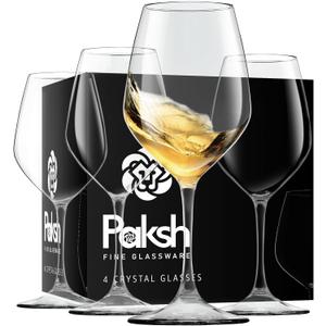 Paksh Novelty Italian White Wine Glasses - - Wine Glass Set for Parties, Weddings, Gifting - Clear Wine Glass, for Red and White Wine - Christmas Gift for Women & Men