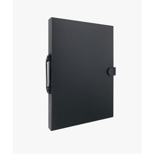 JJRING 16x22 Art Portfolio Folder for Diamond Painting, 40-Pocket Portfolio Binder Featuring Clear Plastic Sleeves, Display Book with Handle for Artwork and Document Storage, Black