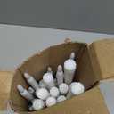 Rossesay 24 Pcs Flameless LED Taper Candles Battery Operated Candles 8.58'', 9.69'', 10.98'', 12.91'', 12.8'' Flameless Candlesticks Flickering for Halloween Christmas Church Wedding(White)