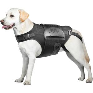 Dog Back Brace for IVDD, Arthritis, Slipped and Herniated Discs  Provides Back Support and Pain Relief, Stabilizes Spine for Surgical Recovery and Mobility, Dogs Back Disease Prevention(Black,L)
