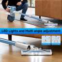 Cordless Vacuum Cleaner for Home - Lightweight, Stick Vacuum Clean with Rechargeable Battery, Max 45Mins Runtime, 8 in 1 Handheld Vacuum for Hardfloor & Carpets Pet Hair, Blue&White