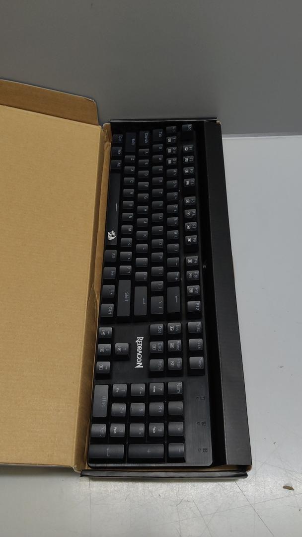 Redragon Mechanical Gaming Keyboard Wired, 11 Programmable Backlit Modes, HotSwappable Red Switch, AntiGhosting, DoubleShot PBT Keycaps, Light Up Keyboard for PC Mac