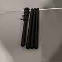 FLY HAWK Black Flag Pole for House - 5FT Tangle Flagpole Kit for American Flag - 3x5/4x6 Flags Heavy Garden flagpole-Professional Metal Flag Pole for House Truck Garden Yard Residential or Commercial