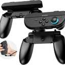 CloudValley 2-in-1 Grip Kit for Nintendo Switch 2 Joy-Cons [Holder + Wrist Strap] - Wear-Resistant Ergonomic Controller Holder, Enhanced Comfort (1 Pair, Black)