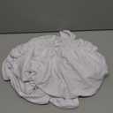 HOCILLE Women's Sexy Long Sleeve Bodycon Square Neck Ruched Cocktail Party Midi Dresses (Medium, White)