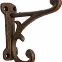 Comfy Hour Heavy Duty Cast Iron Wall Hook, Antique Brown Single Key Hanger for Wall Mount, Vintage Decorative Coat & Hat Hook, Recycled Metal Backpack & Purse Hanger, 1 Pack